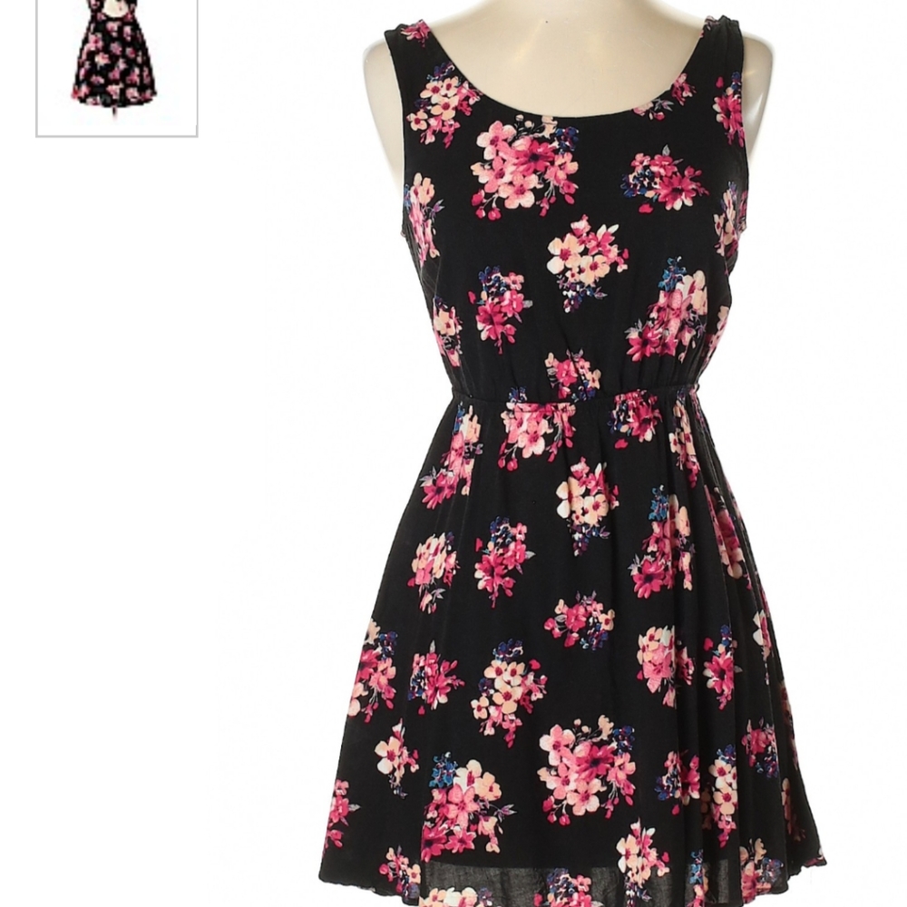 Forever 21 floral tie back dress